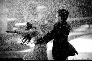 dancing in the rain